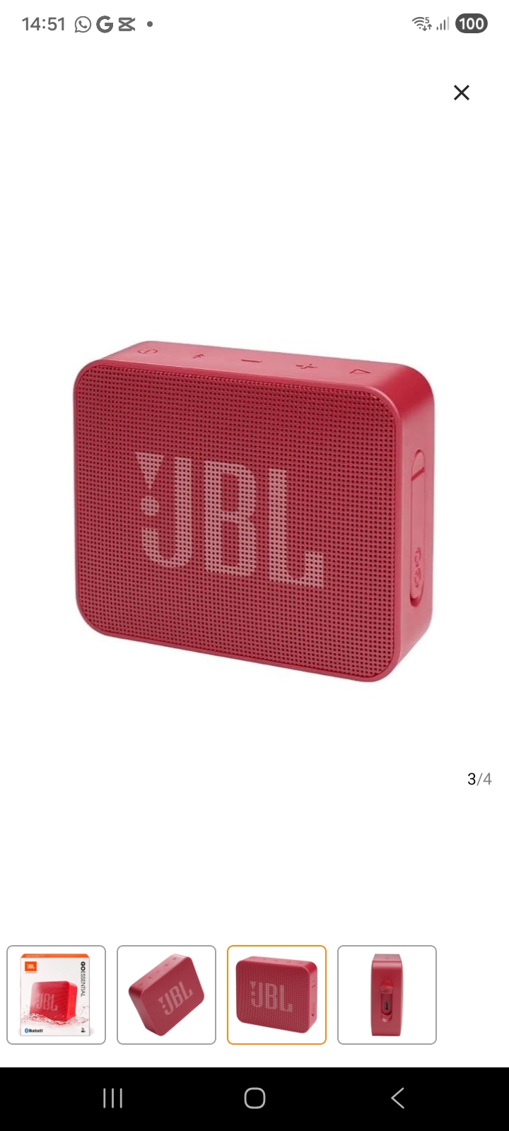 JBL GOESSENTIAL BLUETOOTH SPEAKER