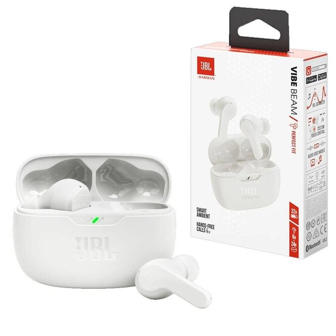 JBL WAVEBEAM WIRELESS EARBUDS.