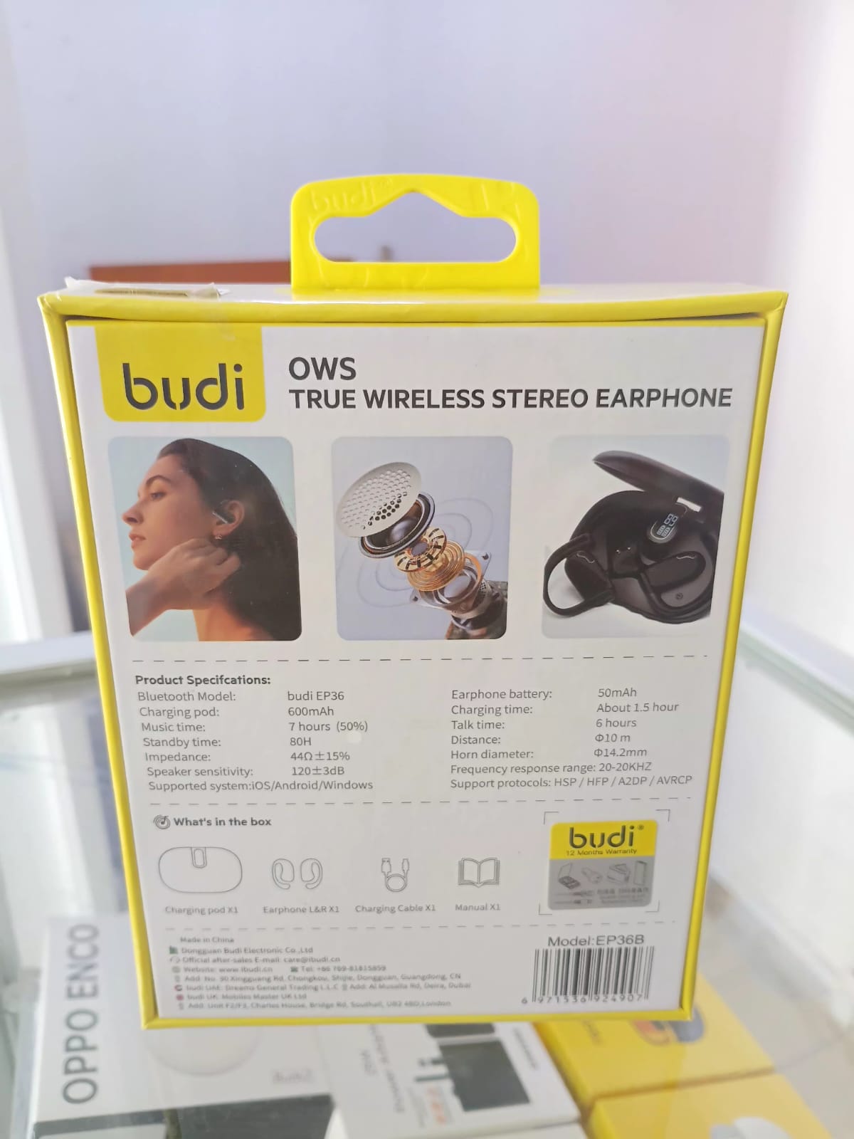 BUDI OWS TRUE WIRELESS STEREO EARPHONE