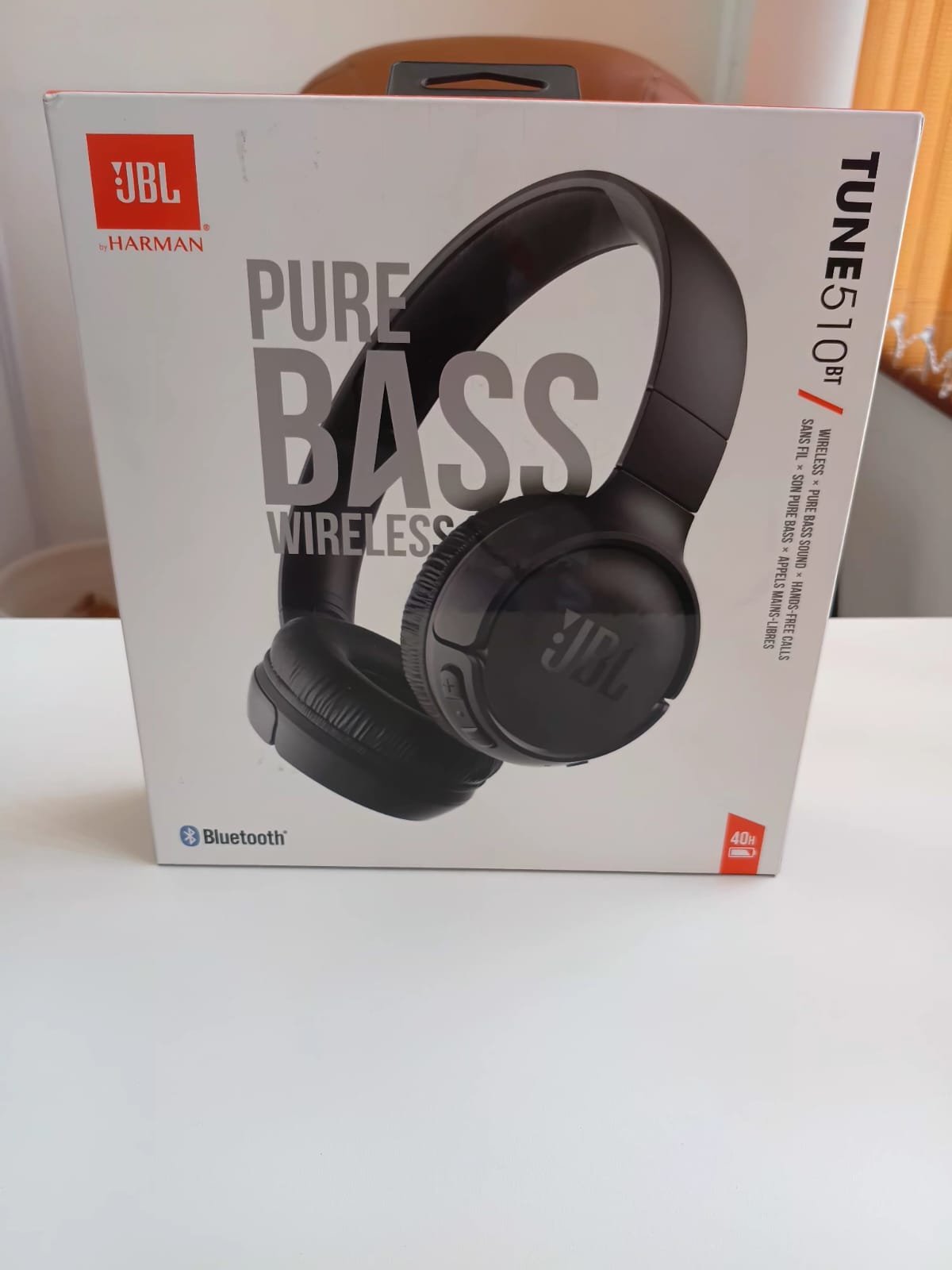 JBL WIRELESS PURE BASS BASS SOUND HEADPHONES TUNE 510BT