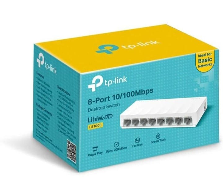 Tp-Link L1008 Litewave 8 -port Destop switch